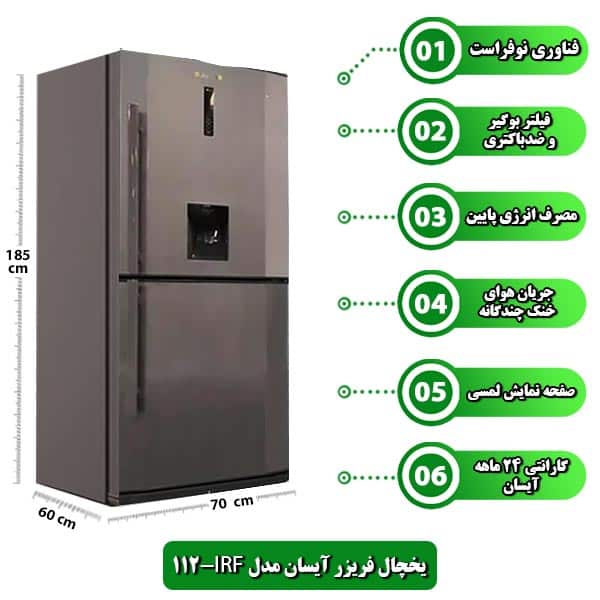 یخچال-فریزر-آیسان-مدل-IRF-112-