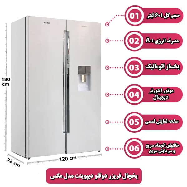 یخچال دوقلو دیپوینت مدل مکس