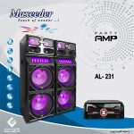 اسپیکر مکسیدر مدل AL- 231 آمپلی جدا 4 ساب 12 دی جی