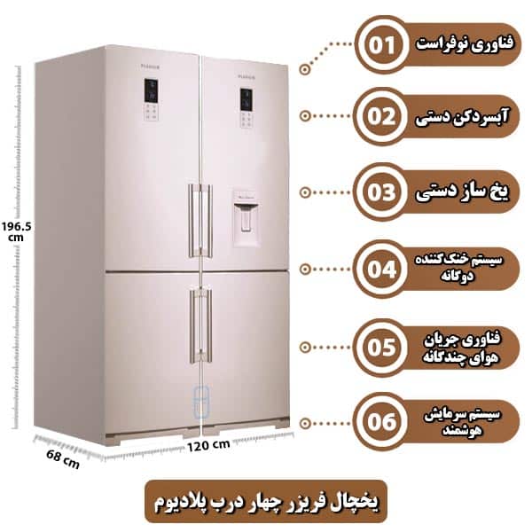 یخچال-فریزر-چهار-درب-پلادیوم