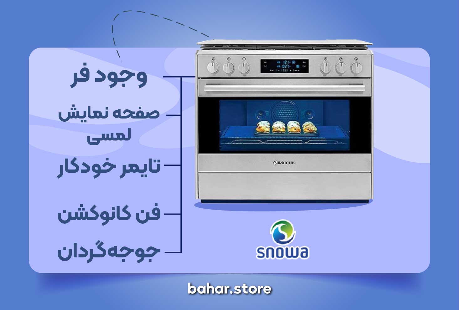 مدل های اجاق گاز اسنوا