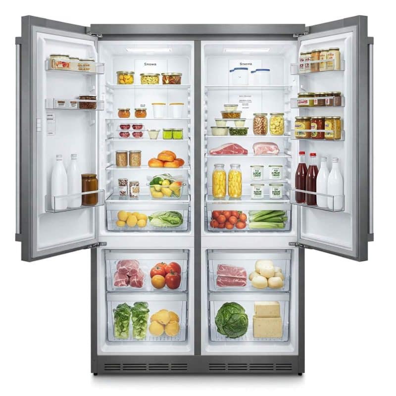 ابعاد و عرض یخچال دوقلو اسنوا